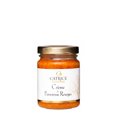 Crème de poivrons rouges tartinable apéritif Provence