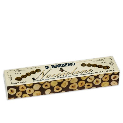 Barre de chocolat Gianduja et noisettes du Piémont Barbero Davide