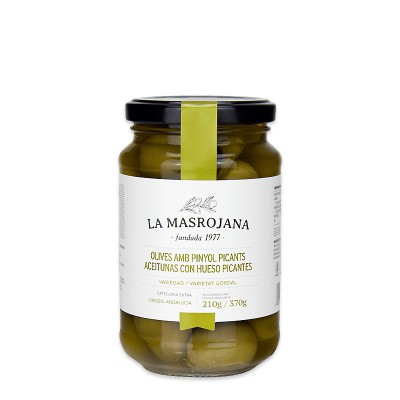 Grosses olives vertes piquantes Gordal Masrojana