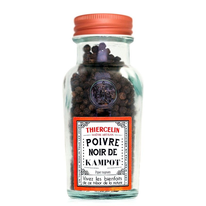 Poivre Kampot : Véritable poivre noir - IGP Thiercelin