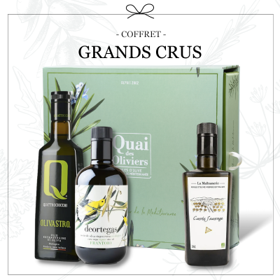 Quai des Oliviers coffret cadeau d'huiles d'olive d'exception 1