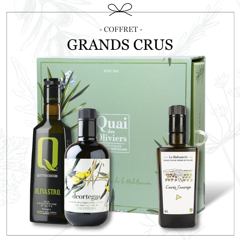 Quai des Oliviers - coffret cadeau d'huiles d'olive d'exception