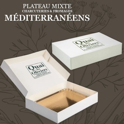 Quai des Oliviers Plateau mixte charcuteries et fromages italiens et méditerranéens 1