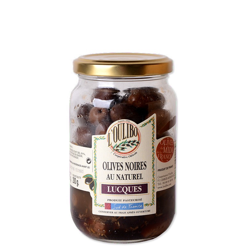 Quai des Oliviers - Olives Lucques noires au naturel