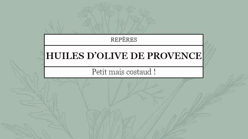 Quai des Oliviers - Les huiles d'olive de Provence : petit mais costaud !